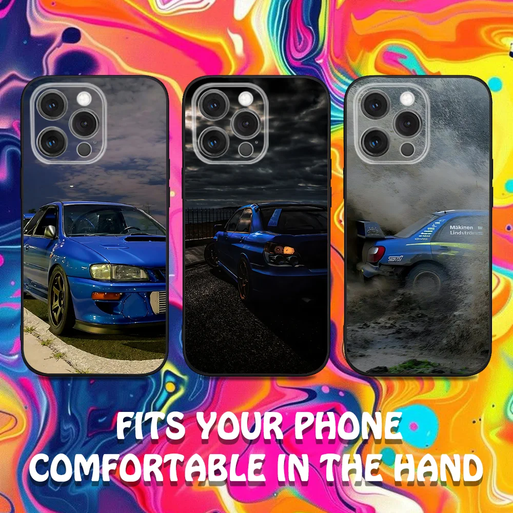 

Blue I-Impreza Phone Case For iPhone 16,15,14,13,12,11,Pro,Max,Plus,X,XS,SE,E,Mini,Soft S-SubaruS Silicone Black Case