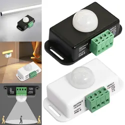 DC 12V 24V 6A Infrared PIR Motion Sensor Detector Switch Automatic Infrared PIR Motion Sensor Switch for LED Strip Light Lamp