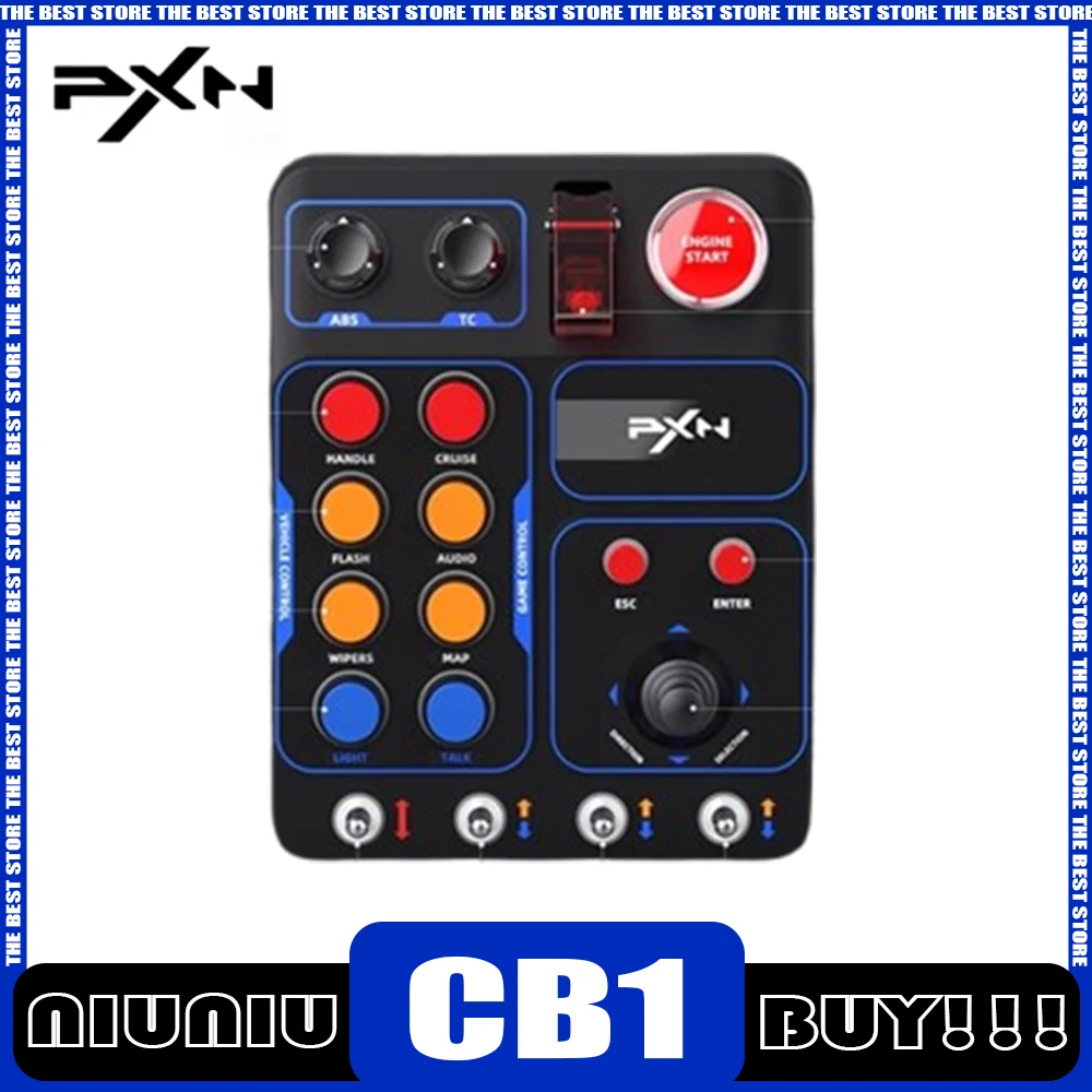 

Pxn Cb1 Racing Simulator Central Control Box Rgb Multifunctional Key Control Box For Euro Truck Simulator Racing Man Gamer Gifts