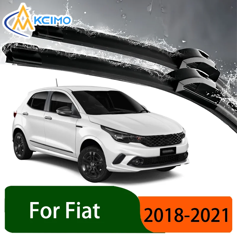 

Silent Black Front Rear Wiper Blades Set for Fiat Cronos 358S 2018-2021 2019 Auto Windscreen Windshield Window Wiper Accessories