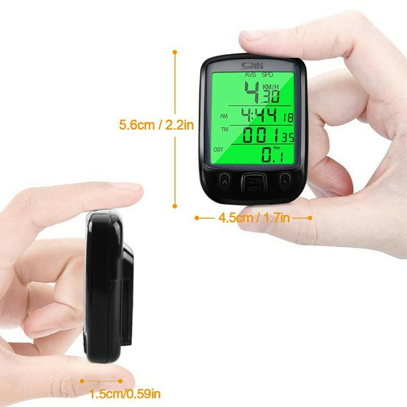 LCD Wired Cycling Waterproof Bike Computer Bicycle Speedometer Odometer Waterproof bicycle odometer