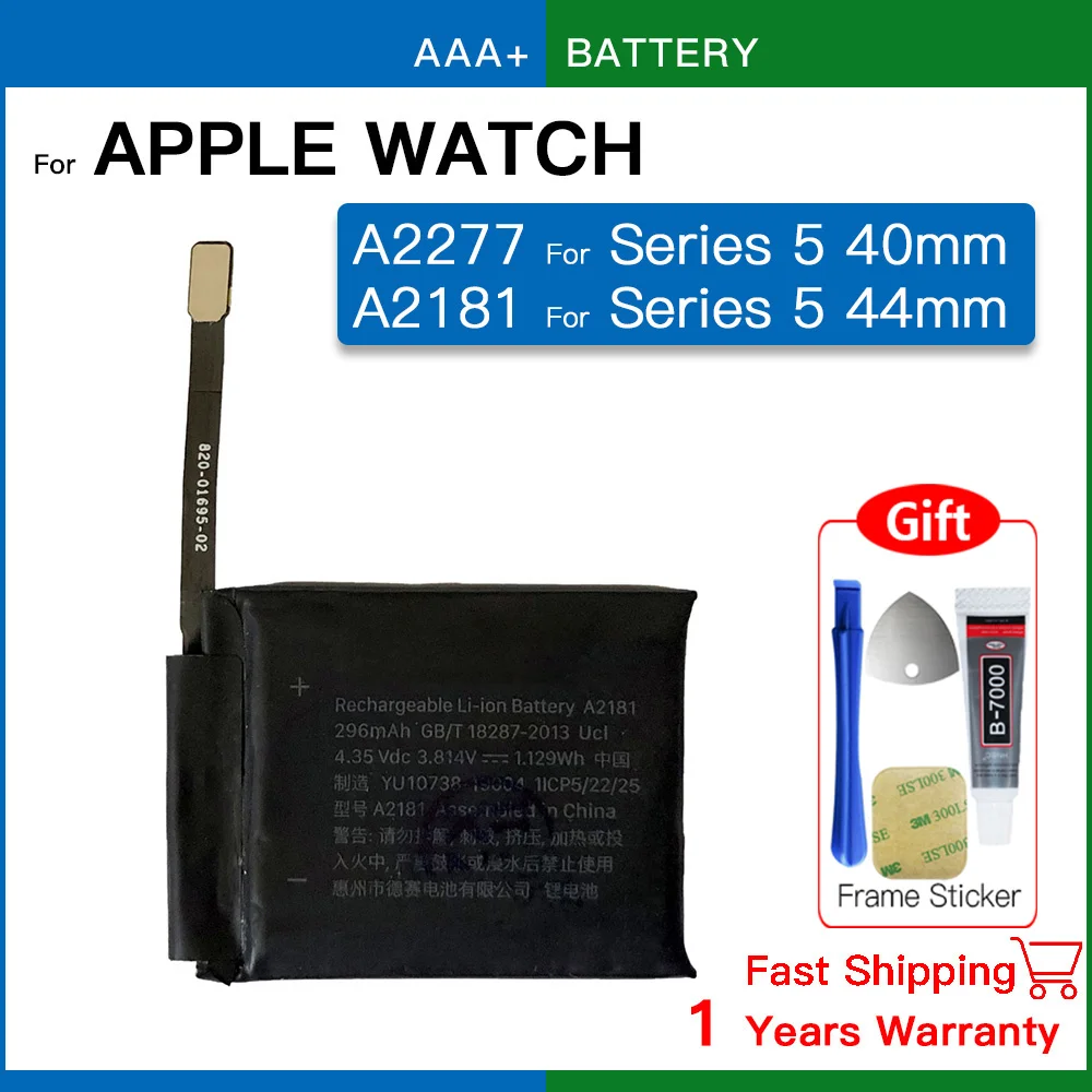 New Original Battery For Apple Watch Series SE 1 2 3 4 5 6 7 8 IWatch S1 S2 S3 GPS LTE S4 S5 S6 S7 S8 38/40/41/42/44/45 Bateria