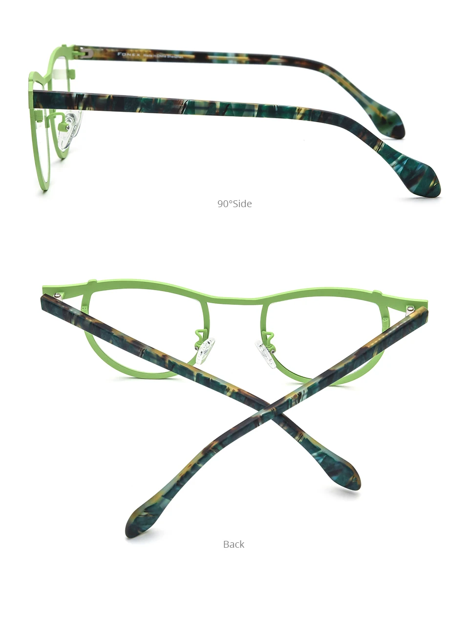 FONEX Acetat Titan Brille Rahmen Männer Neue Marke Design Quadratische Brillen Frauen Brille Hohe Qualität Japanische Brillen 85884 – Detail 7