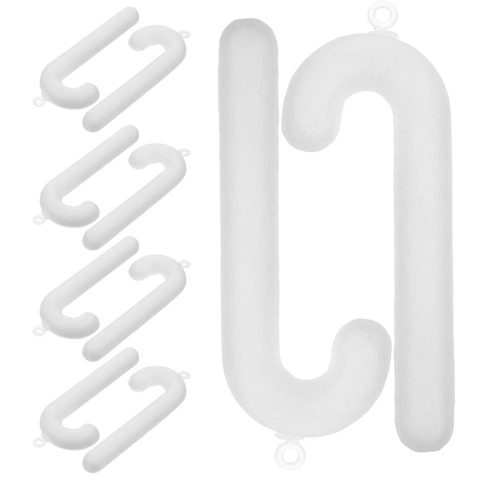 

10Pcs Xmas Hanging Crutches Festive Foam Pendants Decorative for Mantel Shelf Desk Holiday Home Decoration Christmas Style