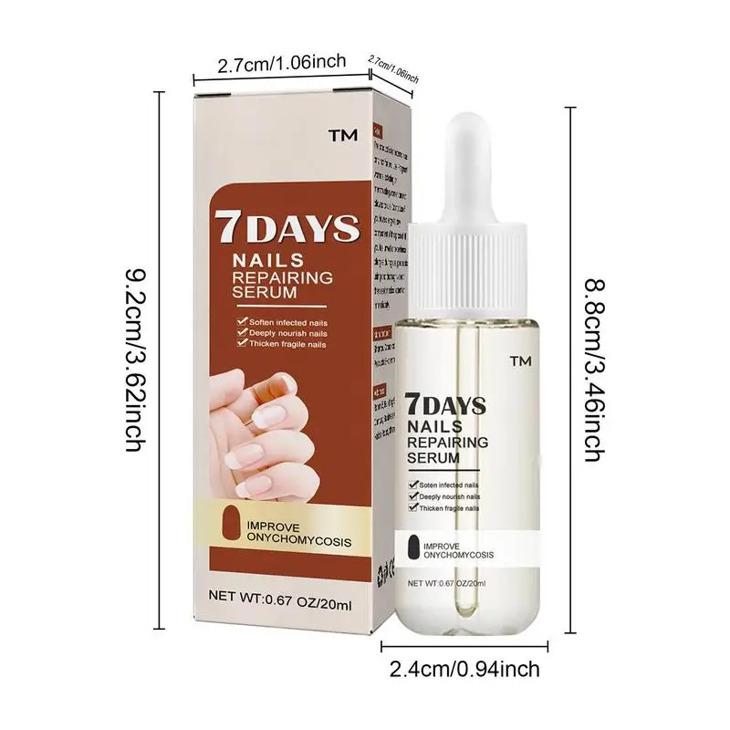 Nail Repair Essence 7 Day Nail Care Toenail Care Essence 20ml Nail Care Serums For Toenail Or Fingernail Fix & Renew Damage Nail