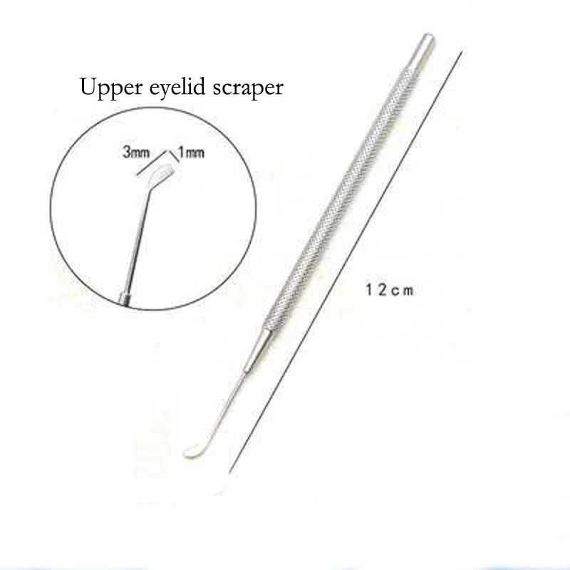 Ophthalmo logische mikro chirurgische Instrumente-Golfs tange aus Titan legierung, oberer Augenlid schaber der Hornhaut, runde Nase, Sepa vom Typ Reverse Push