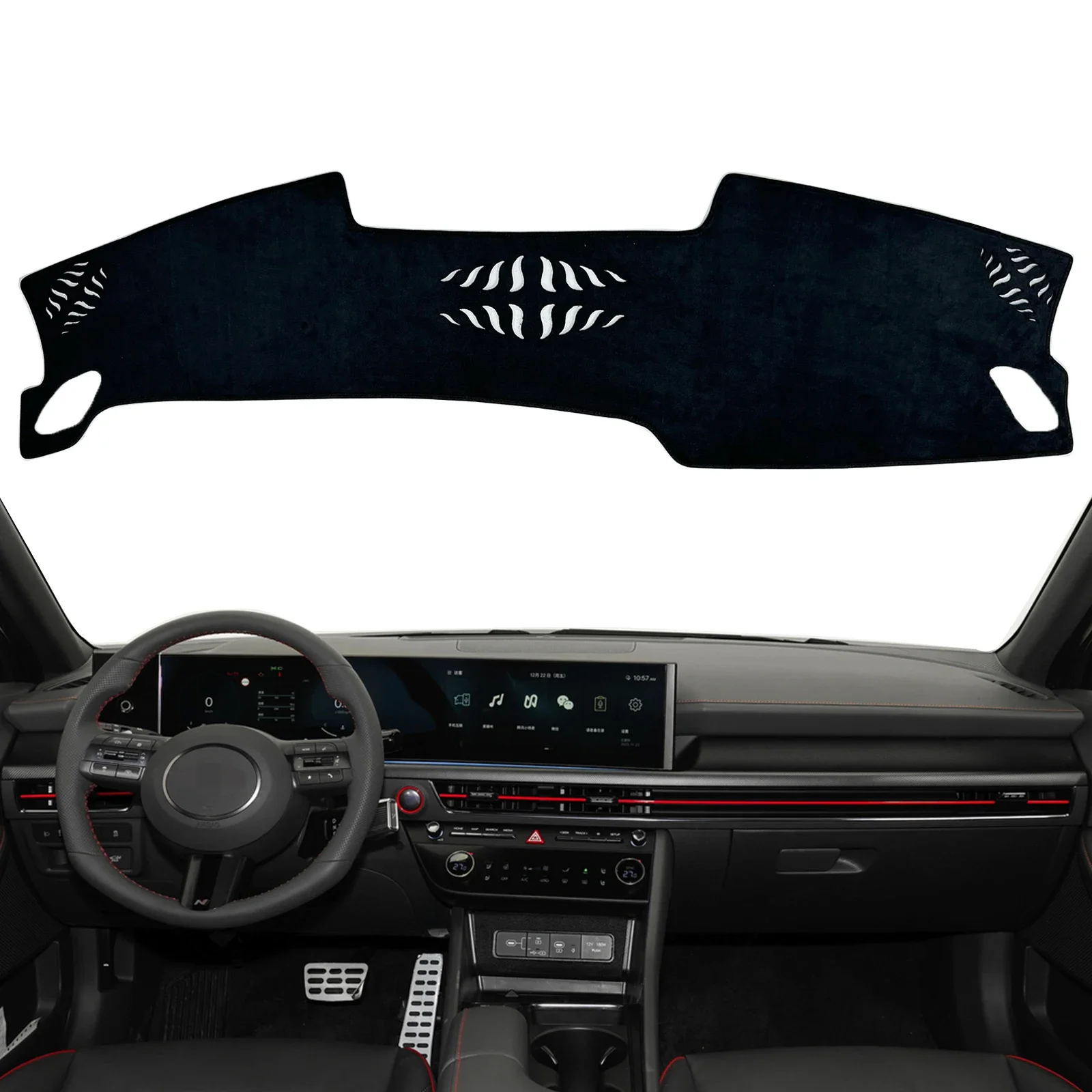 

Dashboard Cover Pad for Hyundai Sonata 2024 Dash Mat Dashmat Car Accessories Anti-Slip Protective Sunshade Carpet