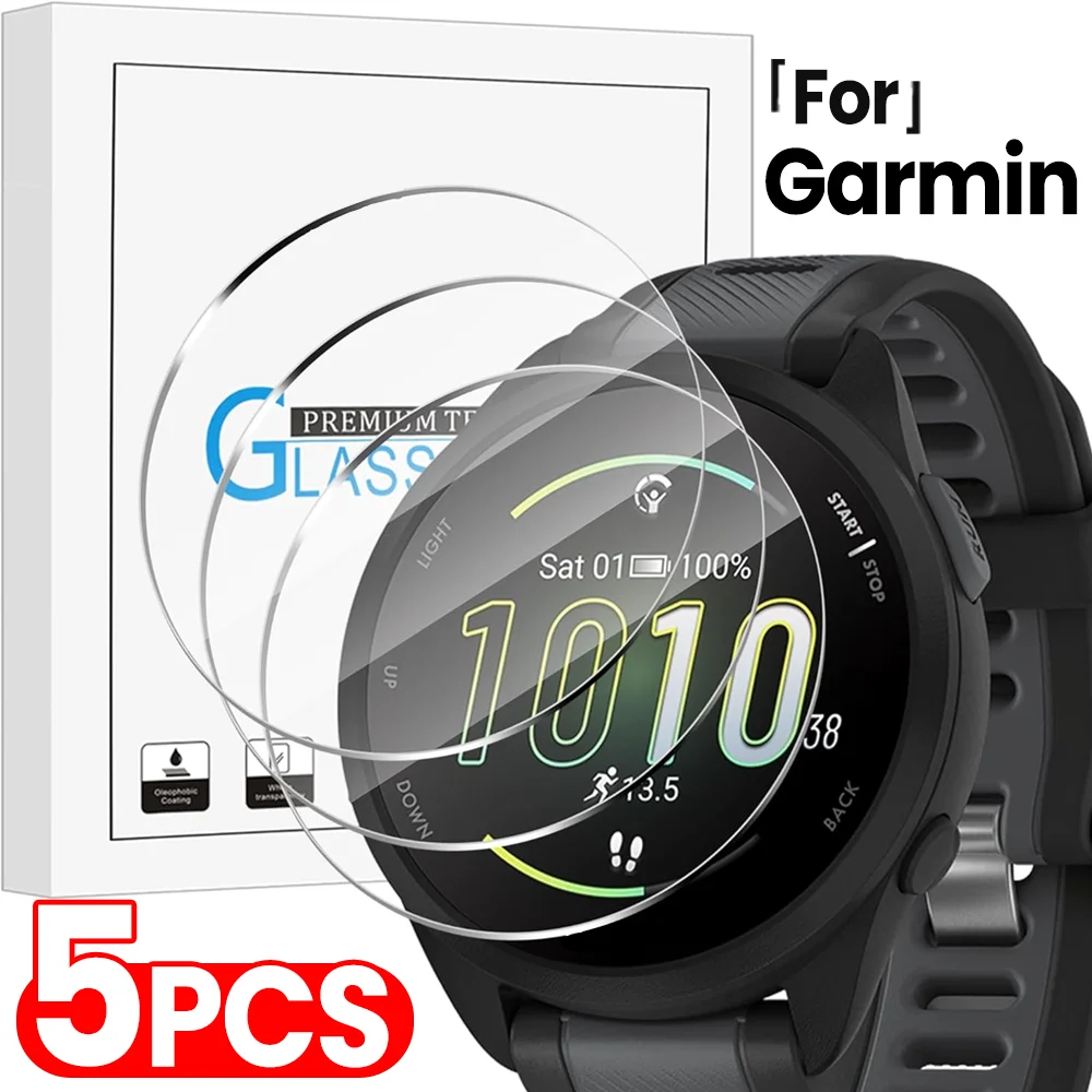 1-5pcs protetor de tela de vidro temperado para Garmin Fenix8 7 6 6S 6X 5S/Vivoactive 3/Forerunner 165 945 955 965 225 255 265S Filme
