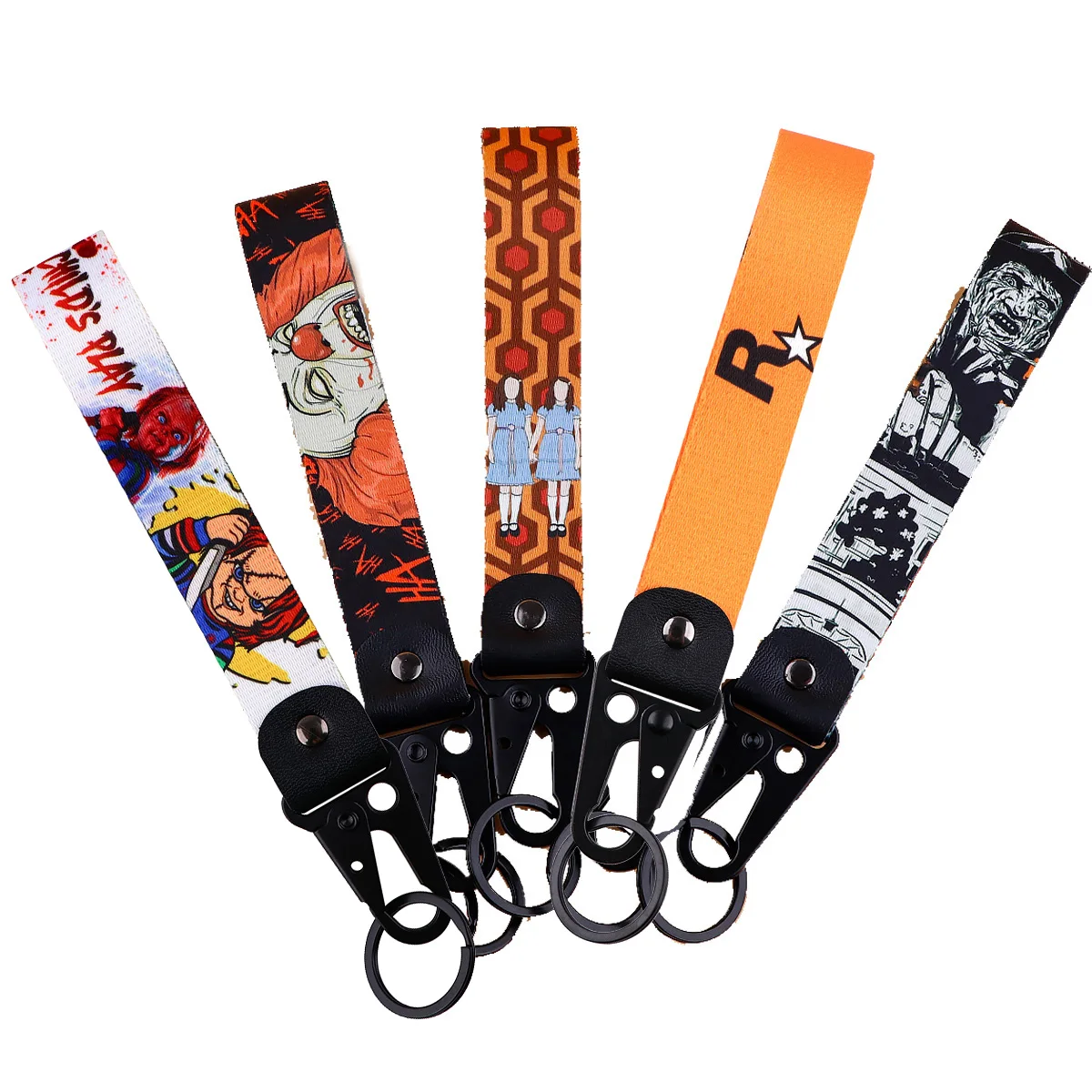 New Design Halloween Style Key Ring Lanyard Tags Key Strap Car Motorcycle Keychain Accessories Fashion Jewelry Chaveiro