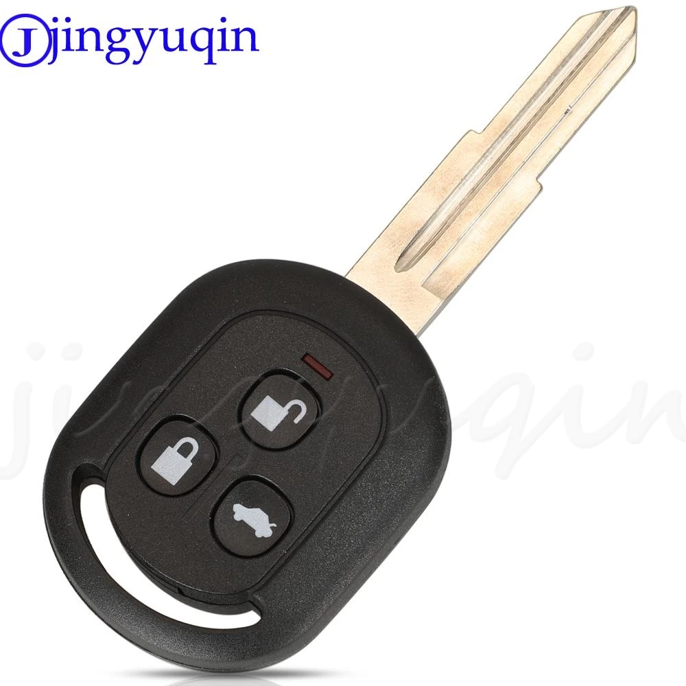 Jingyuqin, repuesto nuevo, cubierta de carcasa de llave de coche remota inteligente de 3 botones para Buick con hoja en blanco sin cortar