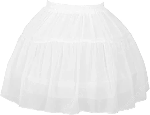 Falda interior de hueso de pescado para mujer y niña, enagua de acero para Cosplay, Lolita, cintura elástica, tutú, crinolina