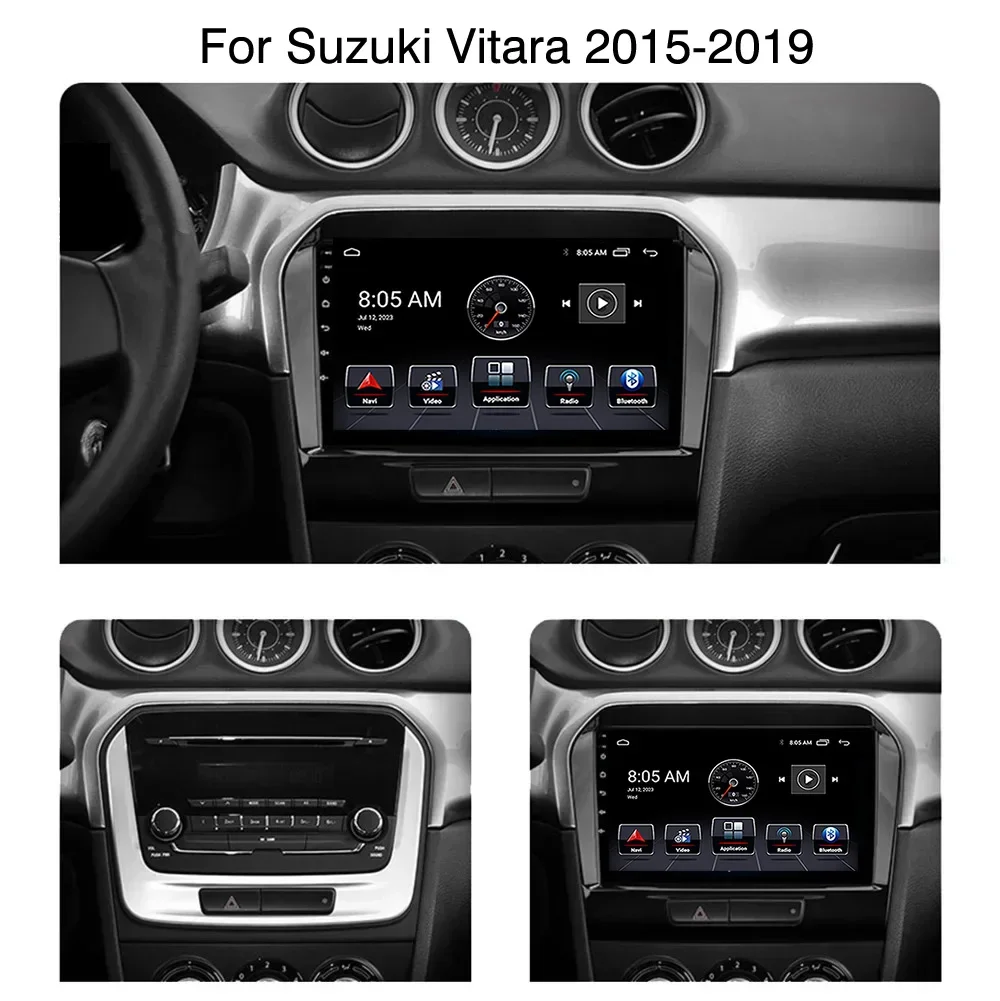 

4G Android 13 Radio For Suzuki Vitara 2017 2018 2019 2020 Car stereo Multimedia Player Carplay Auto GPS navigation