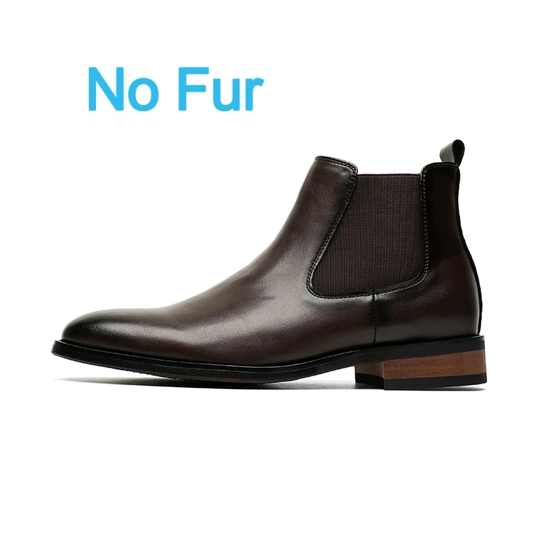 Stivaletti Chelsea Uomo In Pelle Traspirante, Slip-on Con Suola Antiscivolo