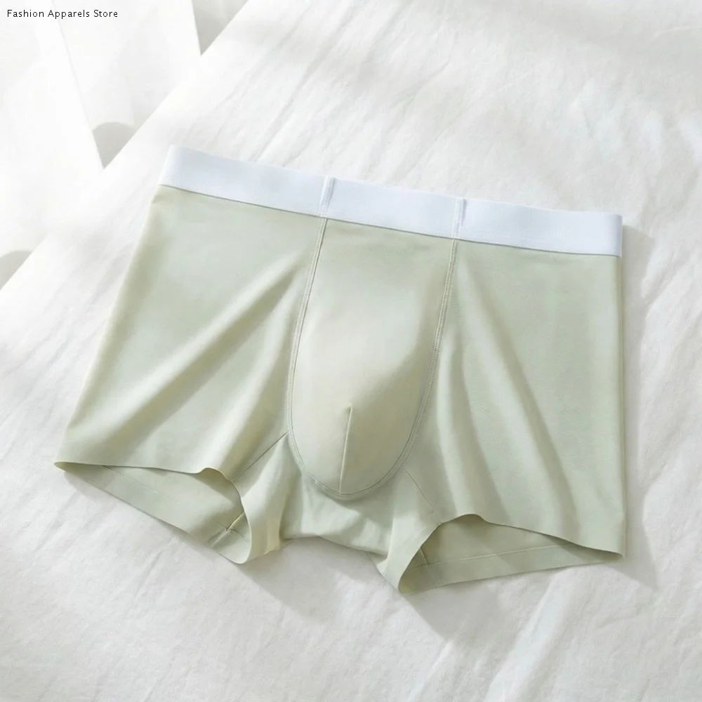 

Летние быстросохнущие мужские трусы-боксеры из дышащего охлаждающего ледяного шелка, шорты, нижнее белье для мужчин