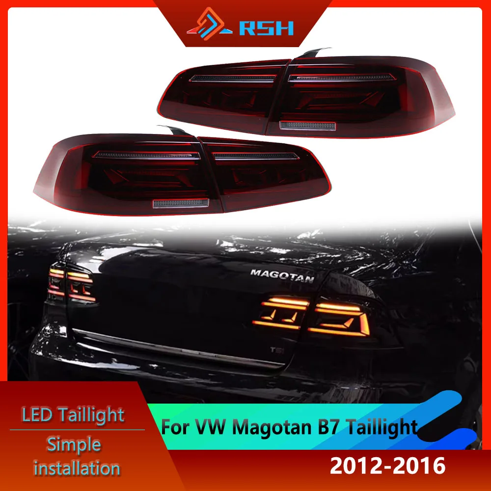 

Rear Lamp For VW 2012-2016 New Magotan Taillight Assembly B7 Modified LED Driving Light Brake Light Flow Turn Signal Back Light