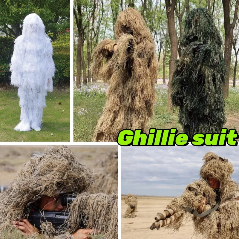 Wilderness Survival Outdoor Camping Safety Camouflage Snow Desert Forest Real Person Lucky Suit