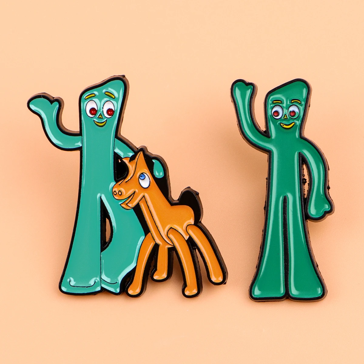 Pin esmaltado de personaje ret - Embroidery Horse reseña y precio