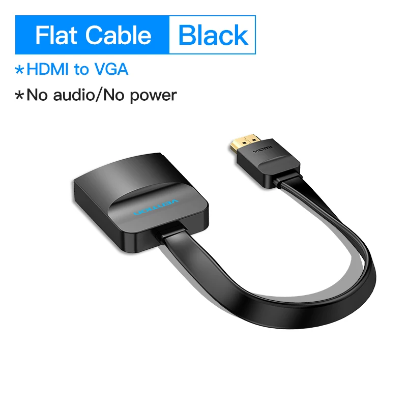 Ventie HDMI naar VGA Adapter 1080P HD Male naar VGA Female Converter Met 3.5 Jack Audio Kabel voor Xbox PS4 PC Laptop Projector