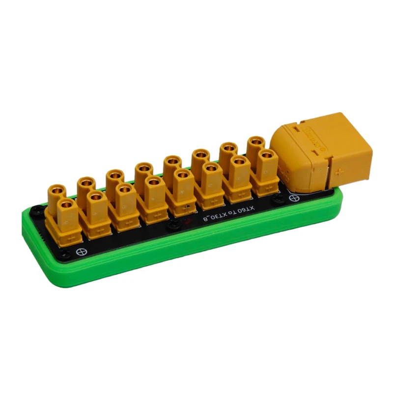1PCS XT60 To 8-Channel XT30 PDB 100A Max Load Current Power Distribution Board Power Distributor for RC Car/Boat/Submarine/Robot