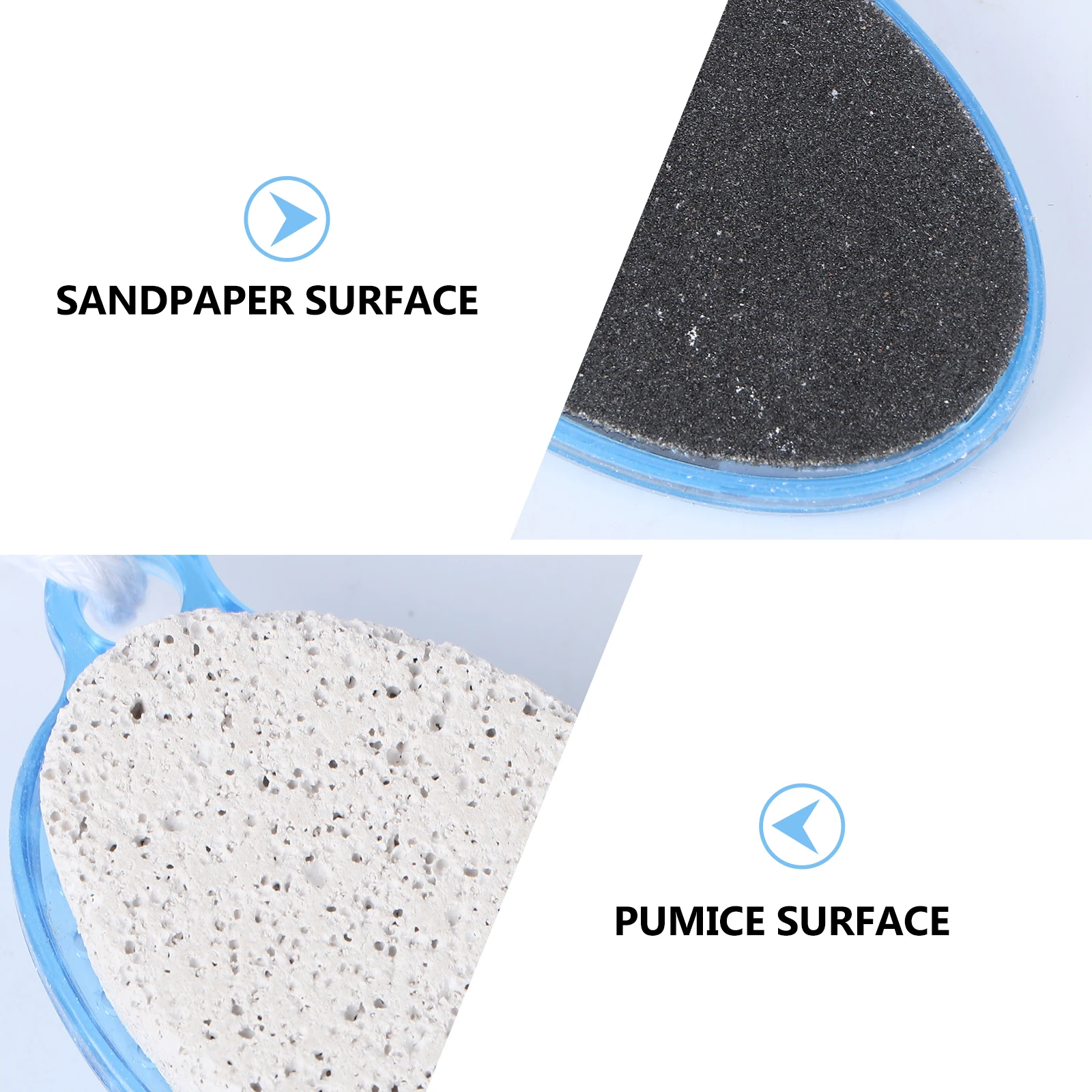 

4 in 1 Foot Care Tool Pumice Stone Nail Brush Foot File Callus Reducer for Smooth Feet Exfoliation Kit Exfoliation Smoother Kit