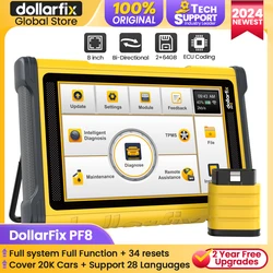 DollarFix PF8 Profession OBD2 Auto Diagnostic tool car scanner Full system 34 reset key programming ECU coding Bi-Directional