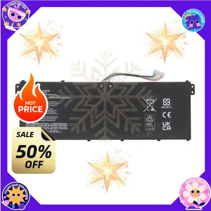 SWZY Laptop Battery AP18C8K AP18C4K for Acer Aspire 5 A515-43/44/56 A715-75G C933-C3CP CB315-3H EUN314-51W P214-52 SF314-57