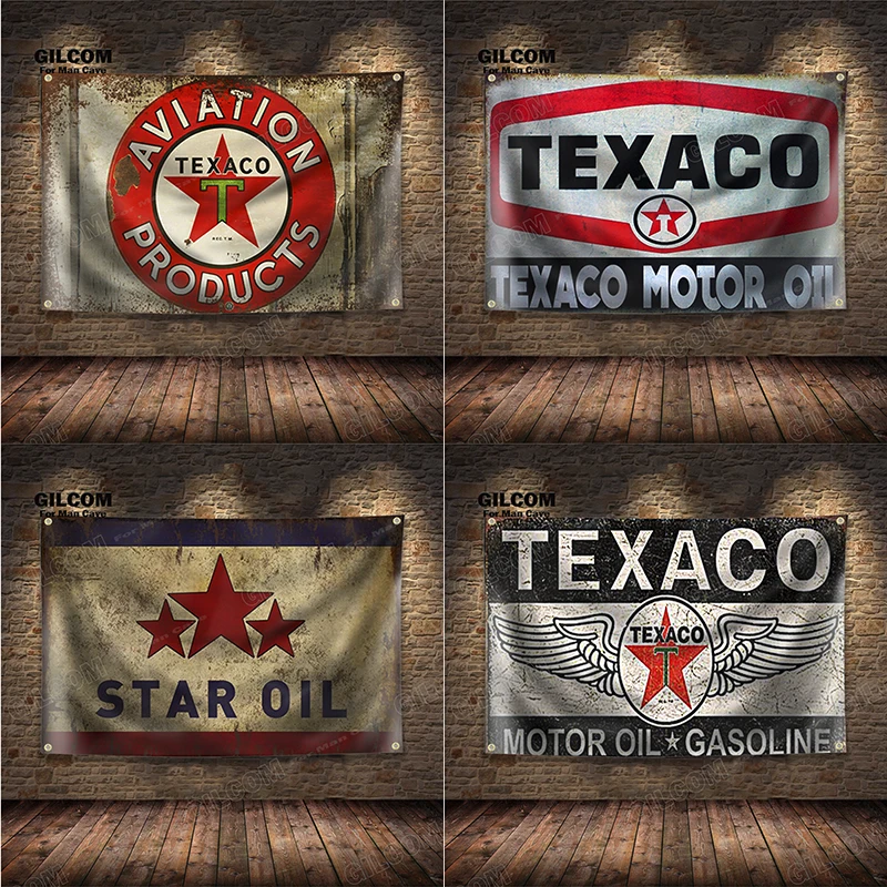 Motor Oil Banner Flag Petroleum  Poster Wall Vintage Garage Decor Advertisement  Sign Pub Club Bar