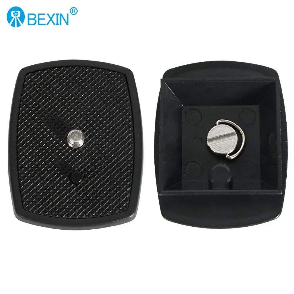 BEXIN Piastra a sgancio rapido per fotocamera con adattatore a vite 1/4 Piastra per fotocamera per Yunteng Velbon Sony 3520 668 690 600 800 Testa per treppiede