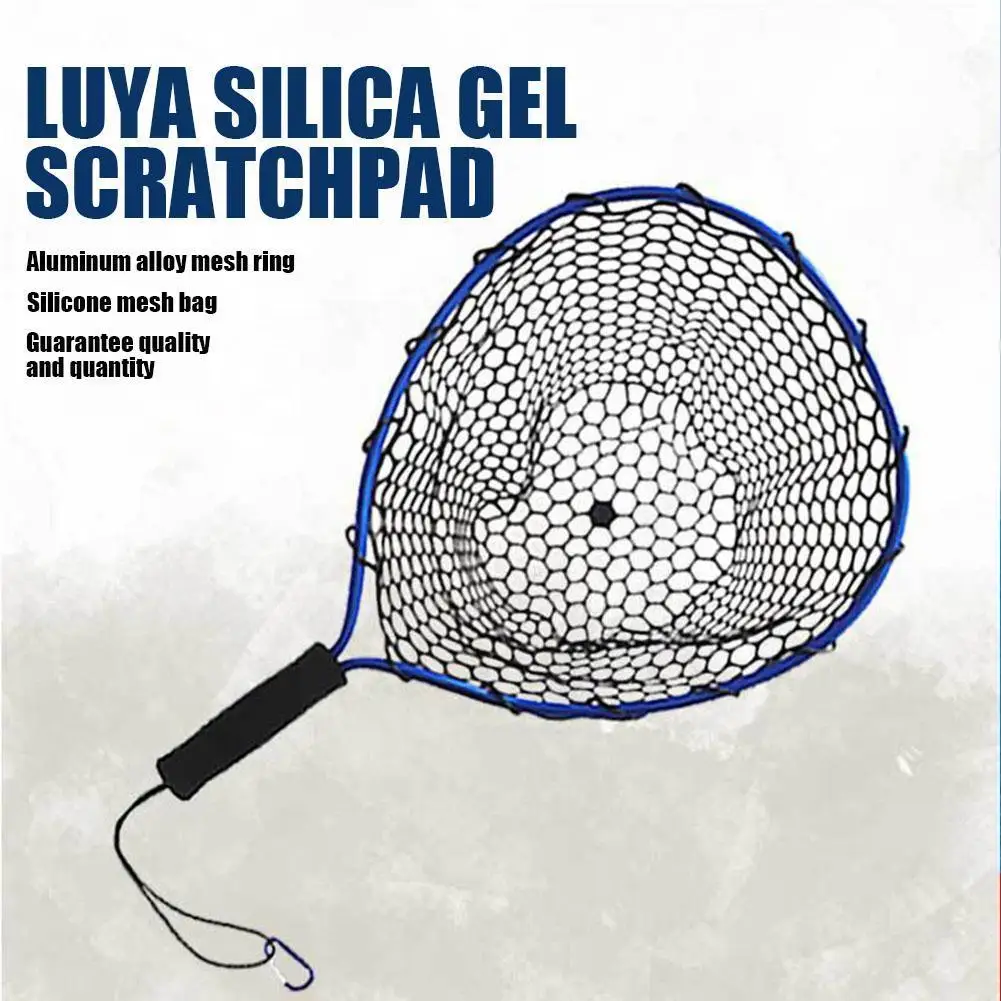 liga de aluminio rede de pesca com eva handle dobravel landing net polo retratil carpa pesca tackle brail 01