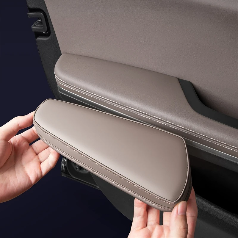 New High Quality For BYD Han EV DM-i 2020-2025 Car Door Armrest Height Increasing Pad Door Handle Protective Covers Auto Interio