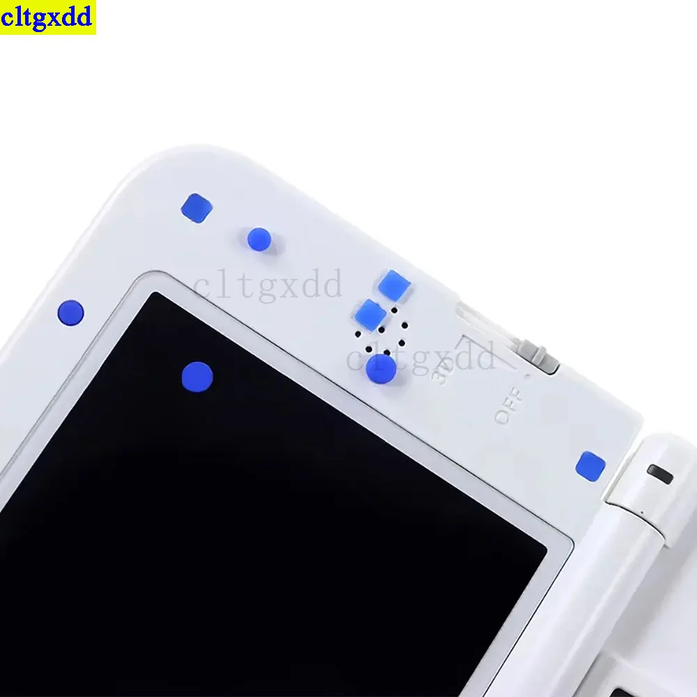 Cltgxdd 1 Set for 3DS XL LL Shell Screw Silicone Foot Cover Rubber Screw Foot Dust Plug Cover Replacement