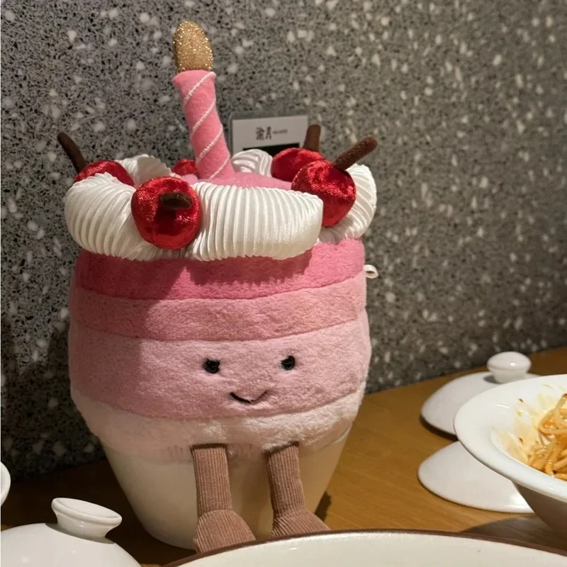 ギフトボックス付きの豪華な人形,家の装飾,クリスマスプレゼント,猫と犬のインタラクティブなおもちゃ,アプリコット,子羊,チェリー,レインボー,バースデーケーキ,新しい