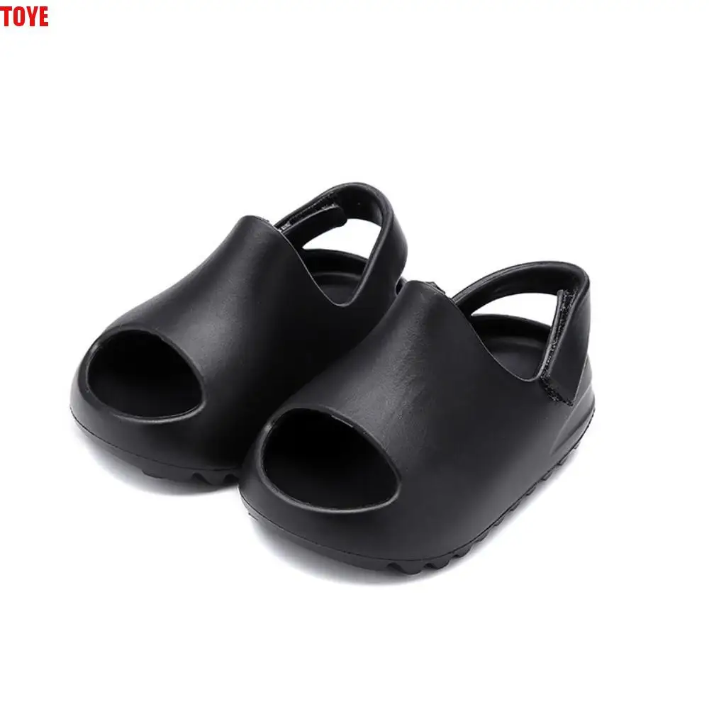 

Легкие мягкие уличные сандалии из ЭВА на толстой подошве, удобные нескользящие тапочки, сверхлегкая детская обувь, пляжная обувь