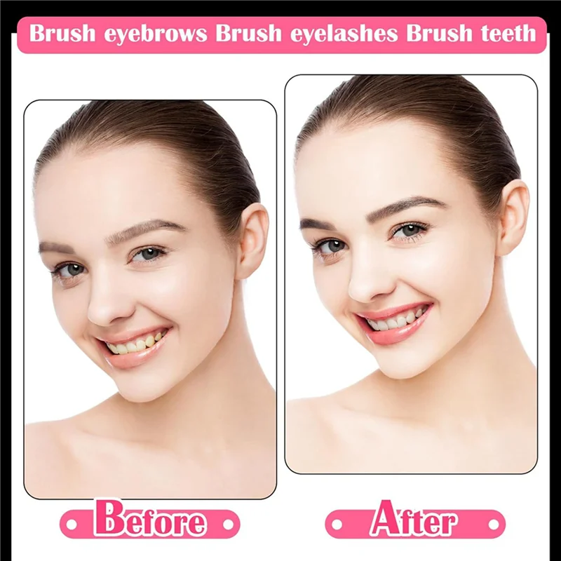 ABLN-300 Pieces Mini Eyebrow Brush With Cap Brow Lamination Brush Eyebrow Spoolie Brush Comb Eyebrow Lash Lift Tools Lash view 3