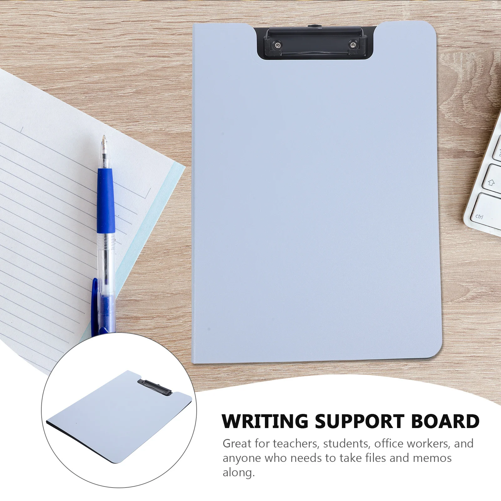 

Portable Clipboard File Board Students Writing Board Office Document Clip Multi Function Clipboard for Office School