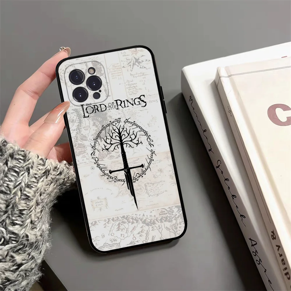 R-Rings Of Movie T-The L-Lords Phone Case Silicone Soft For Iphone 15 14 13 12 11 Pro Mini XS MAX 8 7 6 Plus X XS XR Cover