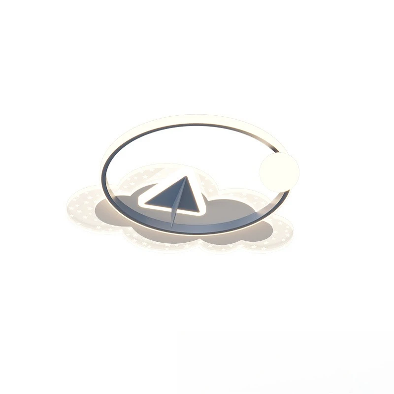 

LED ceiling light, creative cloud pink blue girl's room bedroom is warm