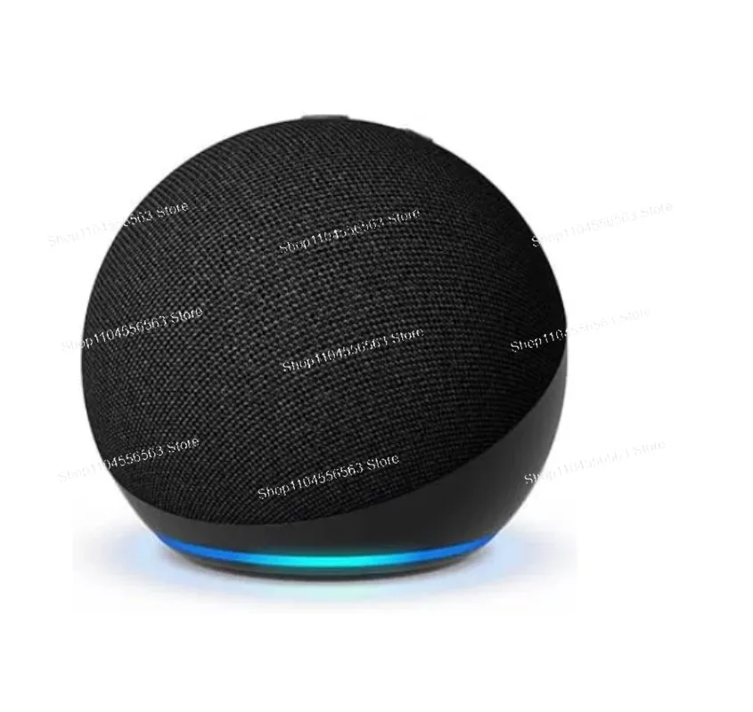 Smart Speaker with LED Clock Display, Household Voice Control Smart Audio Assistant