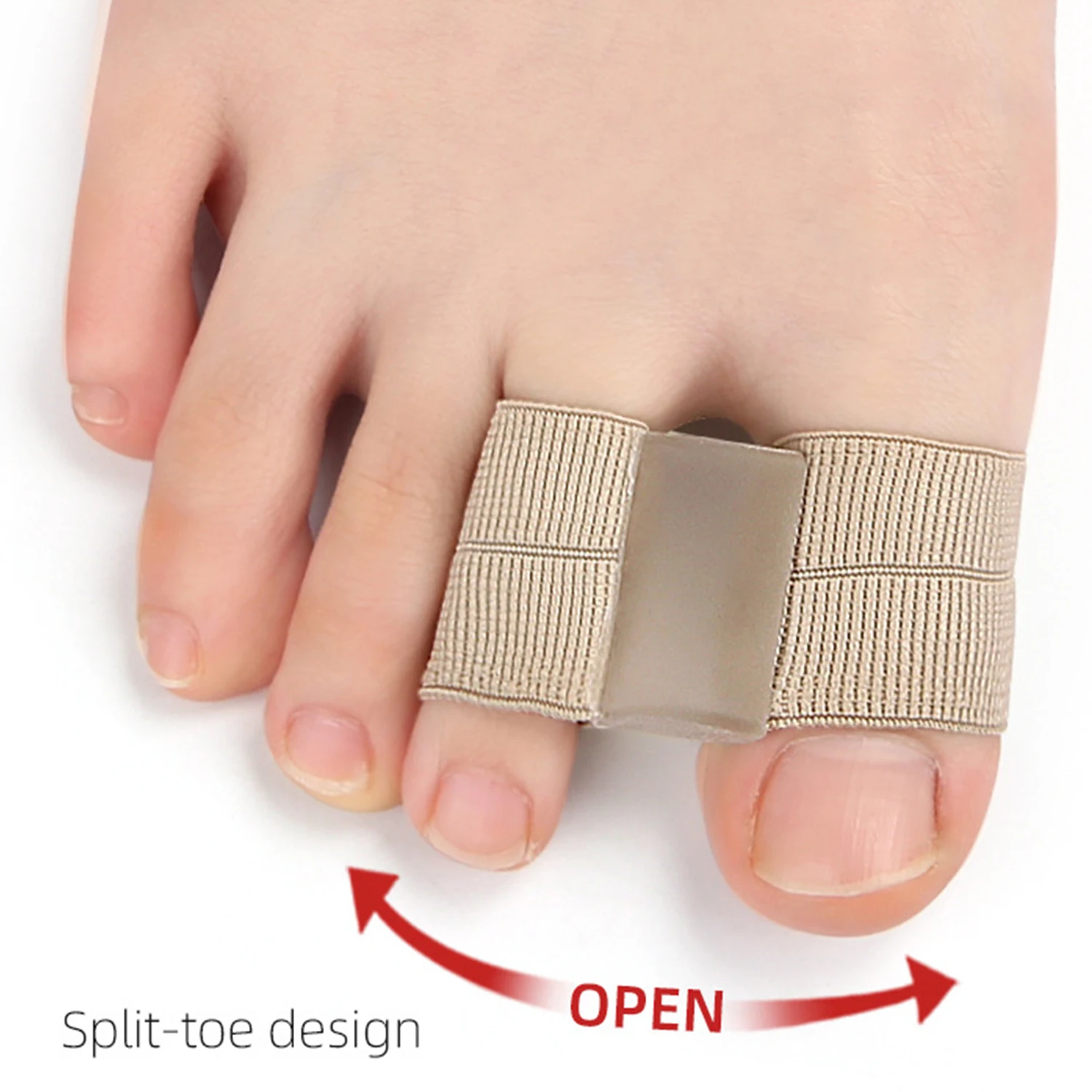 Separador de dedos del pie portátil, Corrector de Hallux Valgus, separador de dedos gordo, alisador de juanete, herramienta para el cuidado de los pies