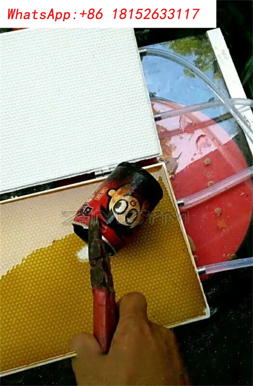 Máquina de Base de nido de prensa manual, molde de cera de abejas de enfriamiento por agua, máquina de base de cera de abejas, máquina de base de panal para apicultura MM
