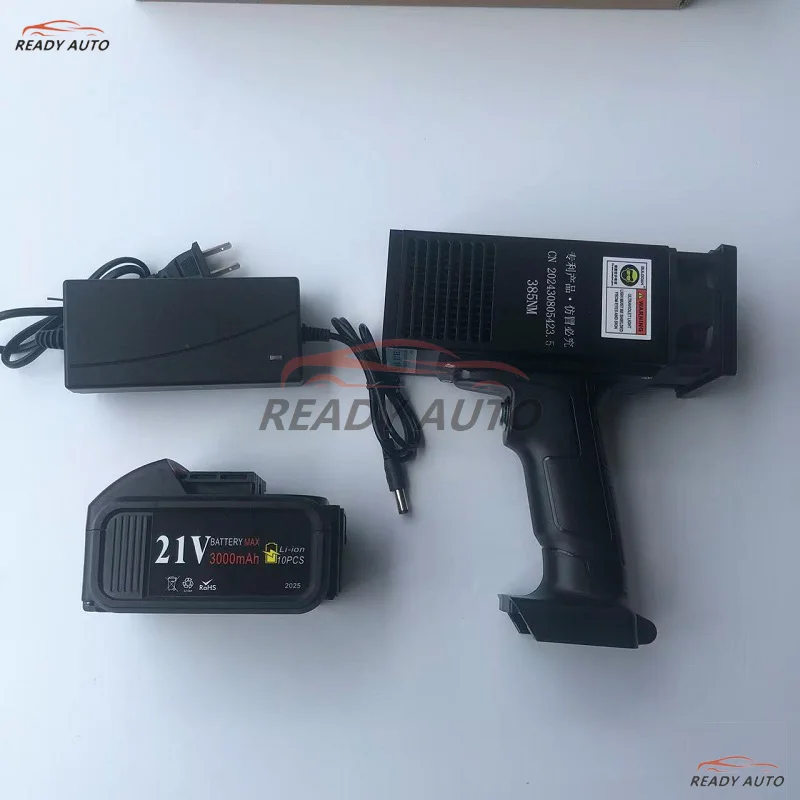 Wireless LED UV Curing Light for Automotive Sheet Metal Portable Rechargeable UV Lamp Car Paint Flaw Detection Tool ﻿