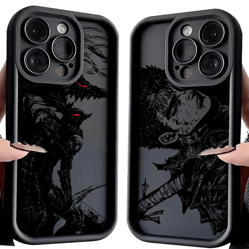 Anime Berserker Art Cool For iPhone 15 14 13 12 11 Pro Max XS Max X XR 7 8 Plus 6S Eye Ladder Phone Case