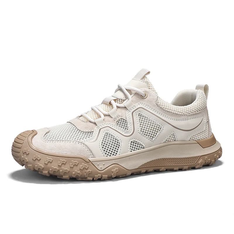 

Мужская повседневная спортивная обувь, походная обувь, спортивная обувь для активного отдыха, удобная легкая мужская обувь, дышащая сетчатая обувь с противоскользящей подошвой