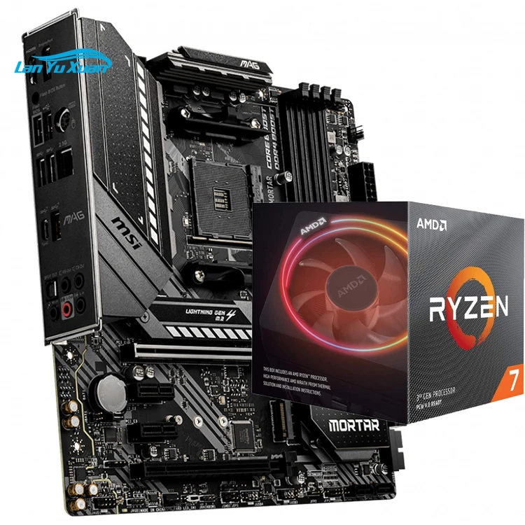 MAG B550M MORTAR GAMING Motherboard with AMD Ryzen 5 7 9 3600X 3700X 3800X 3900X Desktop Processor