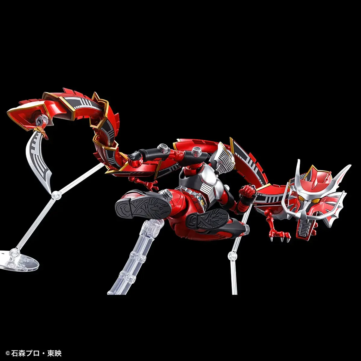 Bandai Masker Standar Gambar Asli Anime Kamen Rider Ryuki Kit Model Figur Aksi Perakitan Mainan Koleksi