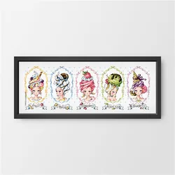 G76 Stich Cross Stitch Kits Craft Packages Cotton Fabric Floss Counted New Designs Needlework Embroidery Cross-Stitching