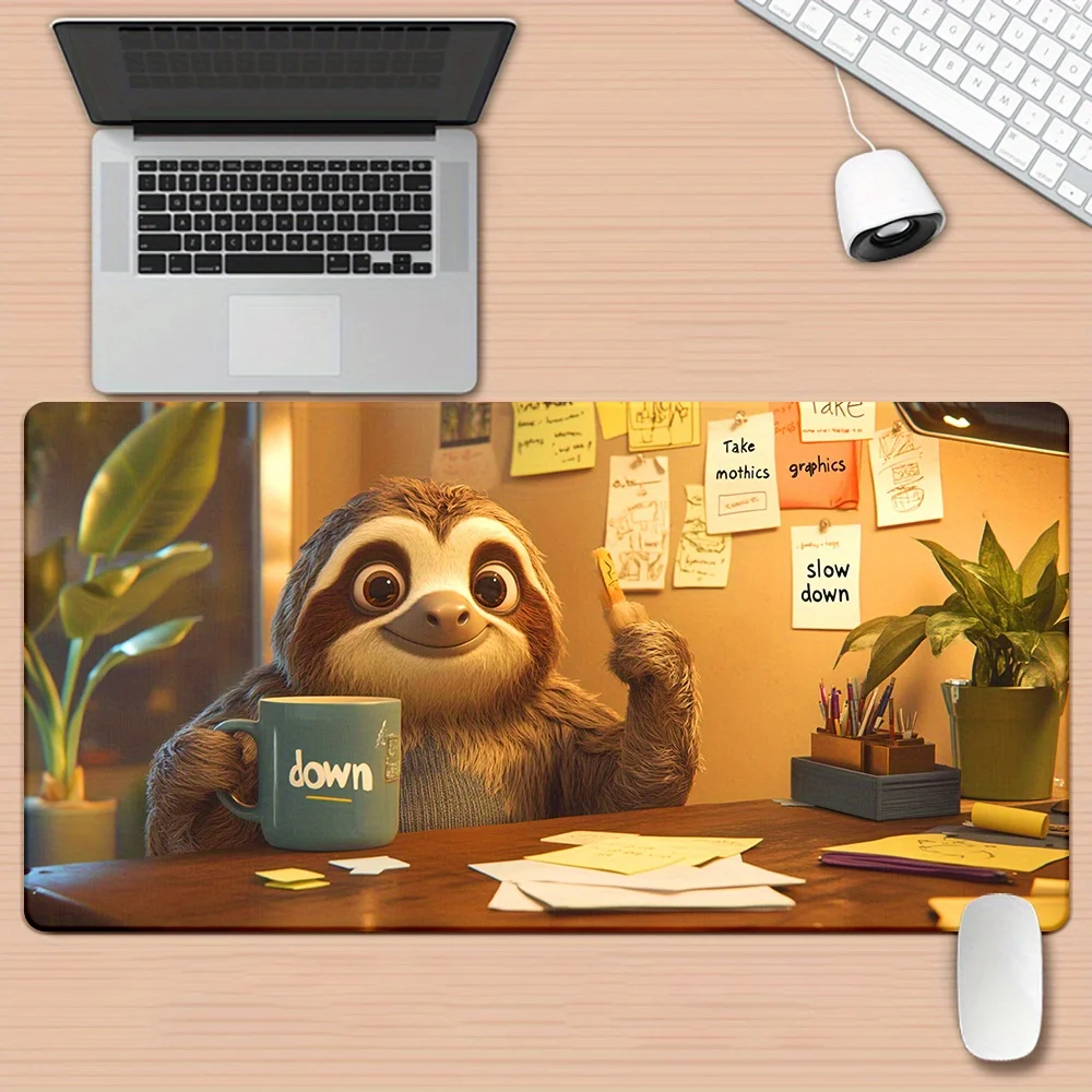 1pc XXL Rubber Sloth Mouse pad HD Printed Desk Mats Multi-Functional Gaming Mousepad Office Computer Pads Durable PC Gamer Mat