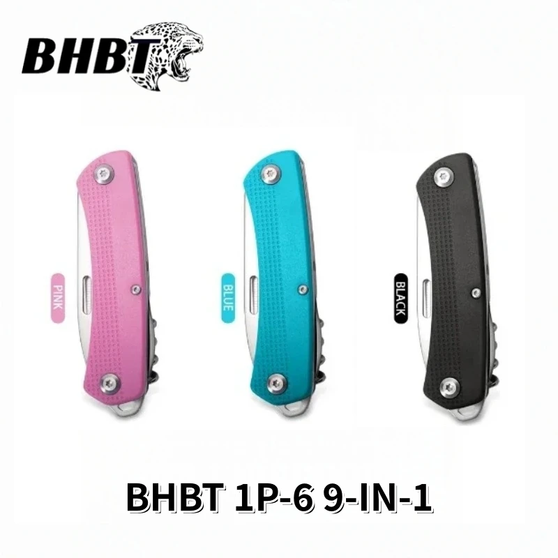 

Многофункциональный складной карманный нож-мультитул BHBT1P-6 9-в-1 для активного отдыха, тактический, портативный, для выживания, кемпинга, мини-инструмент