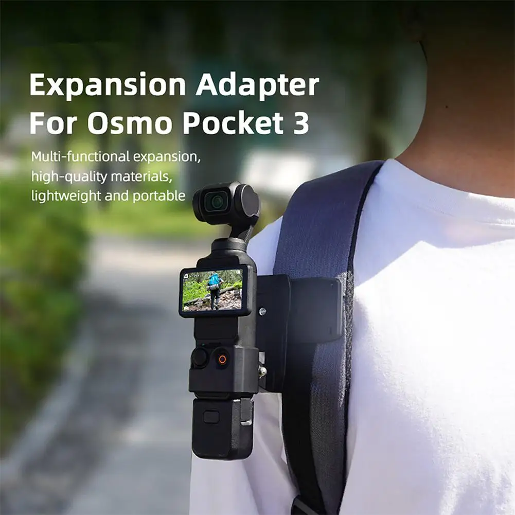 For DJI Osmo Pocket 3 Extended Adapter Frame + Backpack Clip Outdoor For Osmo Pocket 3 Expansion Adapter Mount Camera Accessries