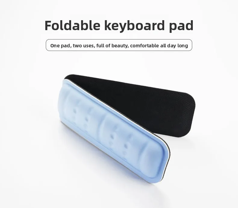 Weiches Handgelenkauflage-Mauspad-Set in Macaron-Farben, Tastaturunterlage, ergonomische Schreibtischunterlage für Büro und Gaming, 6 Farben – Detail 5
